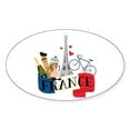 thumbnail image 1 of CafePress - France Sticker - Sticker (Oval), 1 of 1