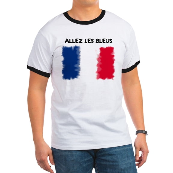 CafePress - France World Cup 2010 Ringer T - 100% Cotton Ringed T-Shirt