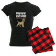 thumbnail image 1 of CafePress - Freaking Awesome Poodle Mom Pajamas - Women's Short Sleeve Print T-Shirt and Pants Dark Cotton Pajama Set, 1 of 7