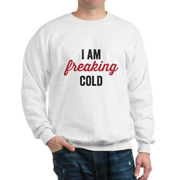 CafePress - Freaking Cold Sweatshirt - Crew Neck Sweatshirt