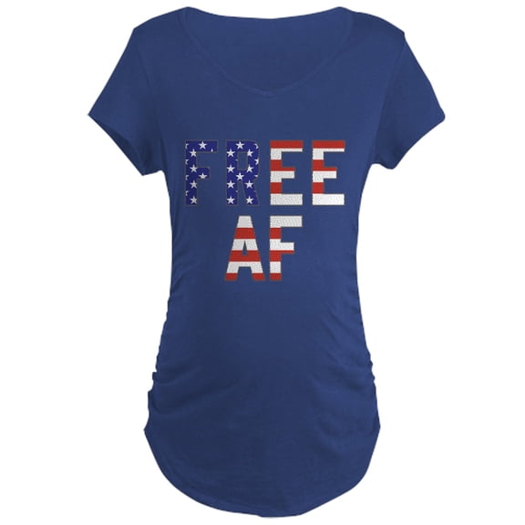 CafePress - Free AF Maternity Dark T Shirt - Maternity Dark T-Shirt