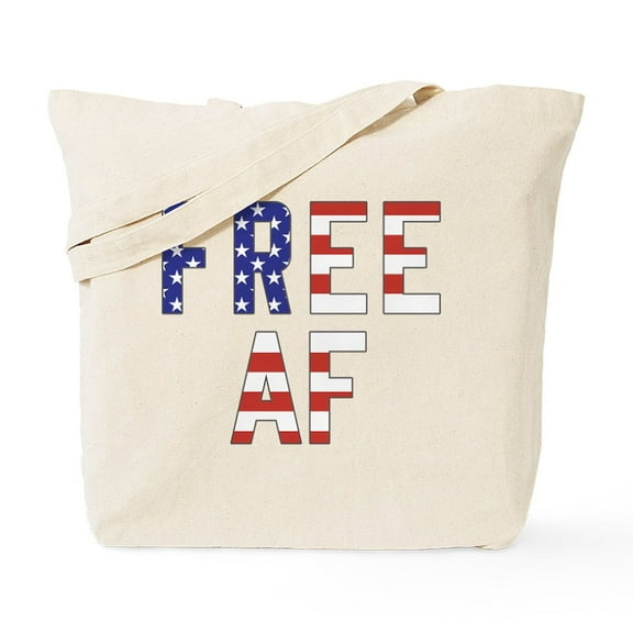 CafePress - Free AF Tote Bag - Unisex Canvas Tote Bag, Beige, 1-Piece