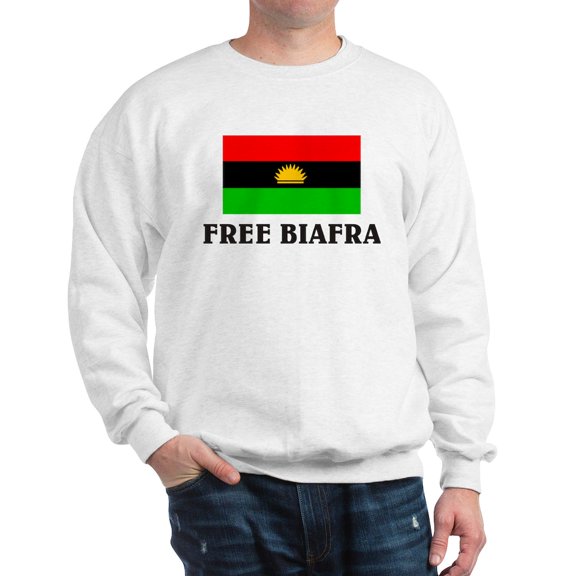CafePress - Free Biafra Sweatshirt - Crew Neck Sweatshirt