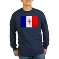 thumbnail image 1 of CafePress - Free French Forces Flag Long Sleeve Dark T Shirt - Long Sleeve Dark T-Shirt, 1 of 4