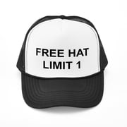 CafePress - Free Hat Limit 1 - Adjustable Unisex Printed Trucker Hat with Mesh Back