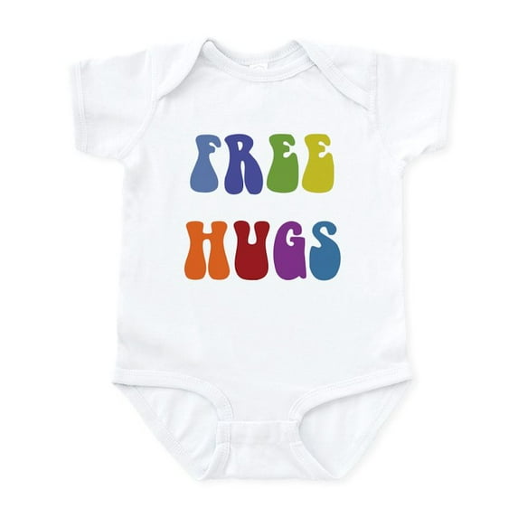 CafePress - Free Hugs Infant Bodysuit - Baby Light Bodysuit, Size Newborn - 24 Months