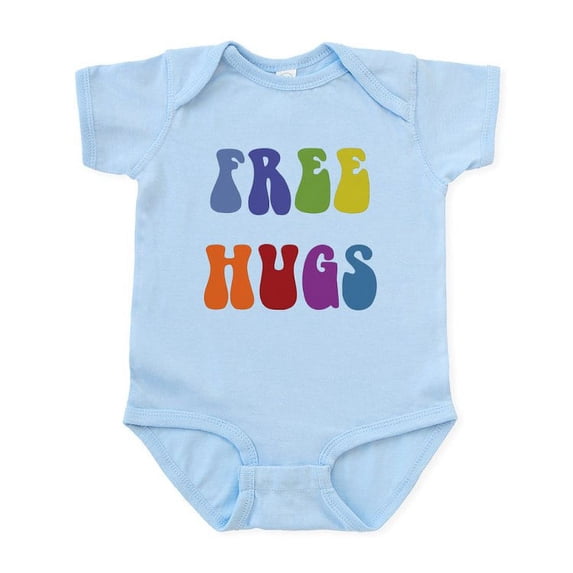 CafePress - Free Hugs Infant Bodysuit - Baby Light Bodysuit, Size Newborn - 24 Months