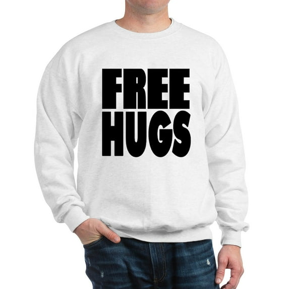 CafePress - Free Hugs Sweatshirt - Crew Neck Sweatshirt