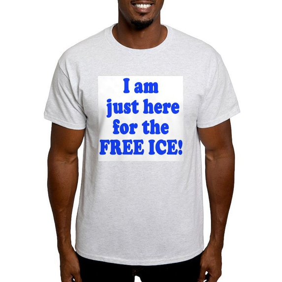 CafePress - Free Ice Ash Grey T Shirt - Light T-Shirt - CP