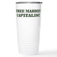 thumbnail image 1 of CafePress - Free Market Capitalist Stainless Steel Travel Mug - Insulated Stainless Steel Travel Tumbler 20 oz., 1 of 3