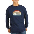 thumbnail image 1 of CafePress - Free Ukraine Men's Long Sleeve T Shirt - Long Sleeve Dark T-Shirt, 1 of 4