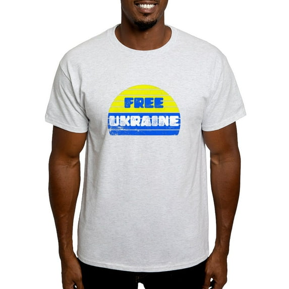 CafePress - Free Ukraine Men's Value T Shirt - Men's Classic Graphic T-Shirt