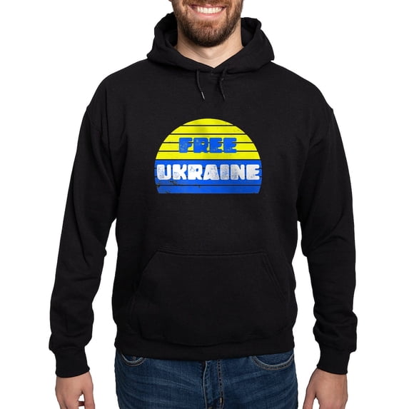CafePress - Free Ukraine - Pullover Hoodie, Classic, Comfortable Hooded Sweatshirt