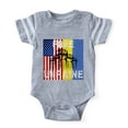 thumbnail image 1 of CafePress - Free Ukraine Stop War - Cute Infant Baby Football Bodysuit, 1 of 3