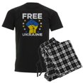 thumbnail image 1 of CafePress - Free Ukraine Stop War Pajamas - Men's Dark Loose Fit Cotton Pajama Set, 1 of 7