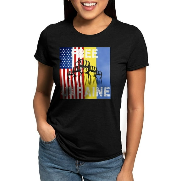 CafePress - Free Ukraine Stop War T Shirt - Womens Tri-blend T-Shirt