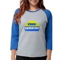 thumbnail image 1 of CafePress - Free Ukraine Women's Baseball T Shirt - Womens Baseball Tee, 1 of 1
