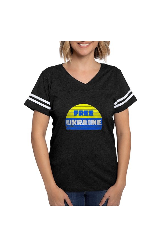 - Free Ukraine Women's Football T Shirt - Womens Football Shirt