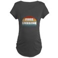 thumbnail image 1 of CafePress - Free Ukraine Women's Maternity T Shirt - Maternity Dark T-Shirt, 1 of 3