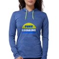 thumbnail image 1 of CafePress - Free Ukraine - Womens Hooded Shirt, 1 of 1