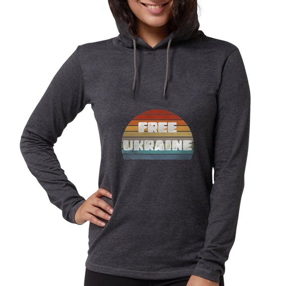 CafePress - Free Ukraine - Womens Hooded Shirt