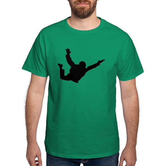 CafePress - Freefall Silhouette 2 (Black) T Shirt - Men's Classic Graphic Cotton T-Shirt