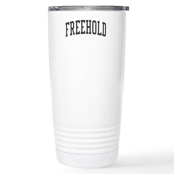 CafePress - Freehold New Jersey NJ Black Stainless Steel Trave - Insulated Stainless Steel Travel Tumbler 20 oz.