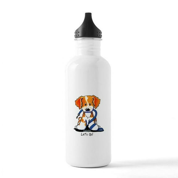 CafePress - French Brittany Let's Stainless Water Bottle 1 - Stainless Steel Water Bottle, Sports Bottle, 1.0L