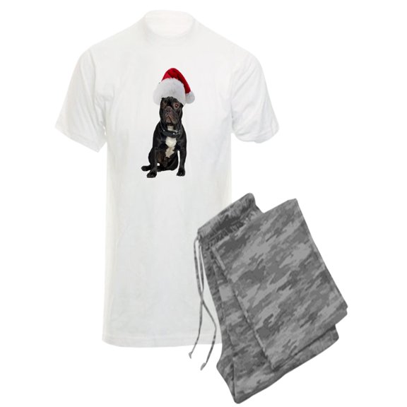 CafePress - French Bulldog Christmas - Men's Light Pajamas