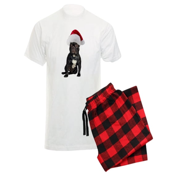 CafePress - French Bulldog Christmas - Men's Light Pajamas