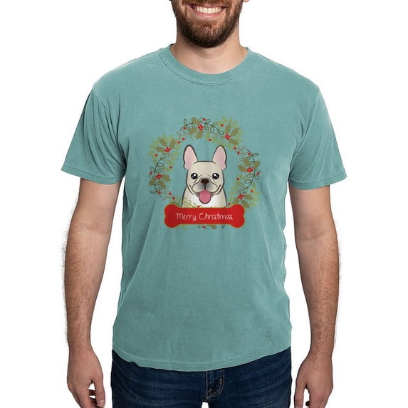 CafePress - French Bulldog Christmas - Mens Comfort Colors Shirt