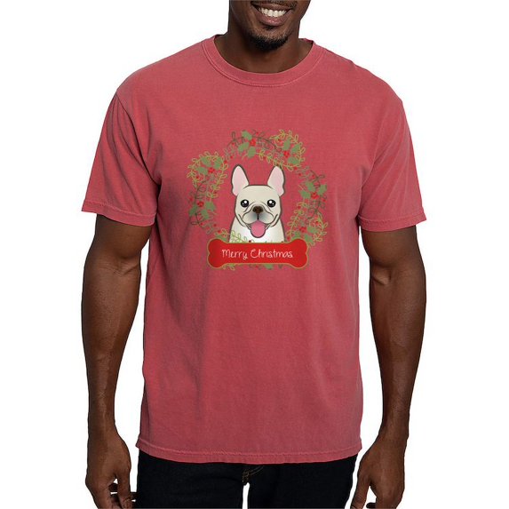 CafePress - French Bulldog Christmas - Mens Comfort Colors Shirt