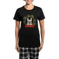 thumbnail image 1 of CafePress - French Bulldog Christmas Wreath Pajamas - Women's Short Sleeve Print T-Shirt and Pants Dark Cotton Pajama Set, 1 of 7