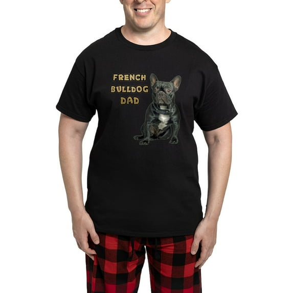 CafePress - French Bulldog Dad Men's Light Pajamas - Men's Dark Loose Fit Cotton Pajama Set