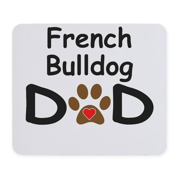 CafePress - French Bulldog Dad Mousepad - Non-slip Rubber Mousepad, Gaming Mouse Pad