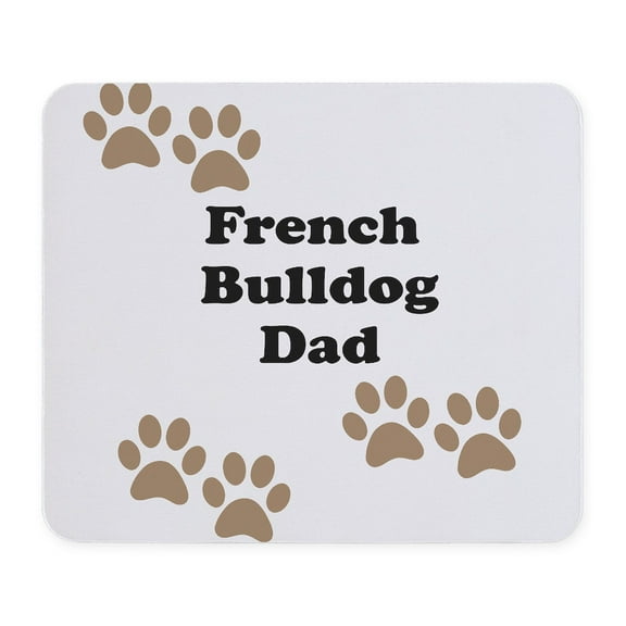 CafePress - French Bulldog Dad Mousepad - Non-slip Rubber Mousepad, Gaming Mouse Pad