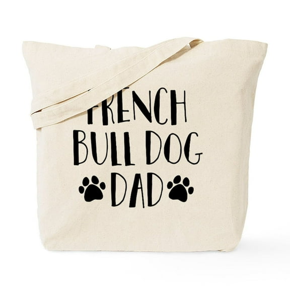 CafePress - French Bulldog Dad Tote Bag - Unisex Canvas Tote Bag, Beige, 1-Piece