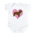 thumbnail image 1 of CafePress - French Bulldog & Heart Infant Bodysuit - Baby Light Bodysuit, Size Newborn - 24 Months, 1 of 4