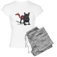 thumbnail image 1 of CafePress - French Bulldog Lover Women's Light Pajamas - Women's Short Sleeve Print T-Shirt and Pants Light Cotton Pajama Set, 1 of 7