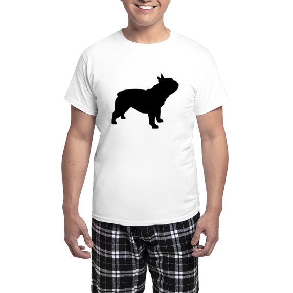 CafePress - French Bulldog Men's Light Pajamas - Men's Light Loose Fit Cotton Pajama Set