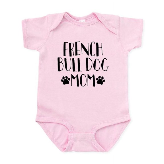 CafePress - French Bulldog Mom Baby Light Bodysuit - Baby Light Bodysuit, Size Newborn - 24 Months