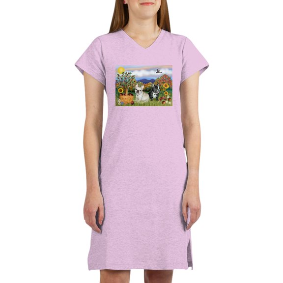 CafePress - French Bulldog Picnic - Women's Nightshirt