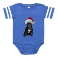 thumbnail image 1 of CafePress - French Bulldog Santa - Cute Infant Baby Football Bodysuit, 1 of 3