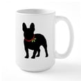 thumbnail image 1 of CafePress - French Bulldog Silhouette - 15 oz Ceramic Large White Novelty Mug, 1 of 6