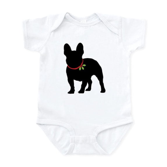 CafePress - French Bulldog Silhouette Baby Light Bodysuit - Baby Light Bodysuit, Size Newborn - 24 Months