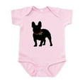 thumbnail image 1 of CafePress - French Bulldog Silhouette Baby Light Bodysuit - Baby Light Bodysuit, Size Newborn - 24 Months, 1 of 4