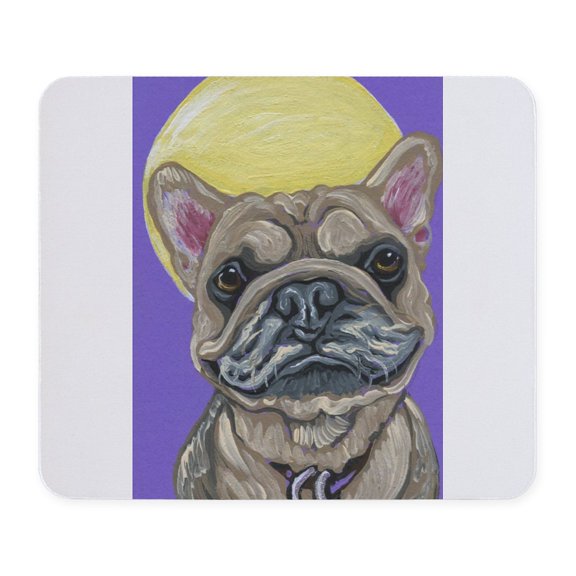 CafePress - French Bulldog Smile Mousepad - Non-slip Rubber Mousepad, Gaming Mouse Pad