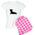 thumbnail image 1 of CafePress - French Bulldog Yoga Pajamas - Women's Short Sleeve Print T-Shirt and Pants Light Cotton Pajama Set, 1 of 7