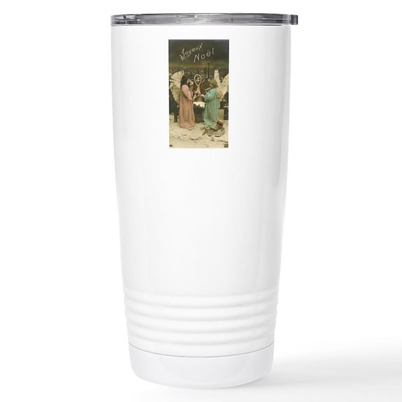 CafePress - French Christmas Angels Mugs - Insulated Stainless Steel Travel Tumbler 20 oz.