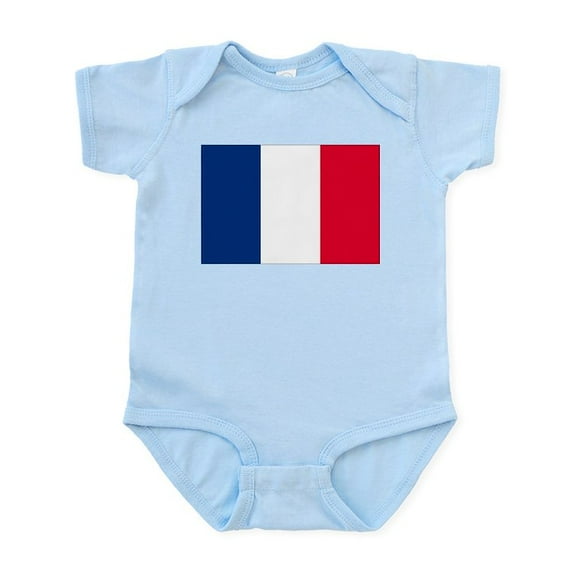 CafePress - French Flag Infant Bodysuit - Baby Light Bodysuit, Size Newborn - 24 Months